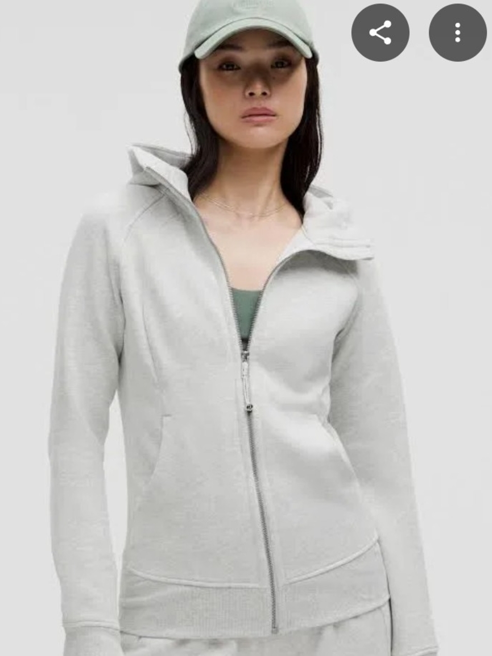 Lululemon Gray Scuba Full Zip Hoodie
